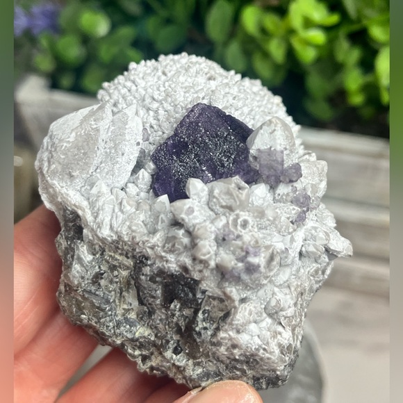 Candle Quartz with Purple Fluorite and Galina from Inner Mongolia - Picture 4 of 4